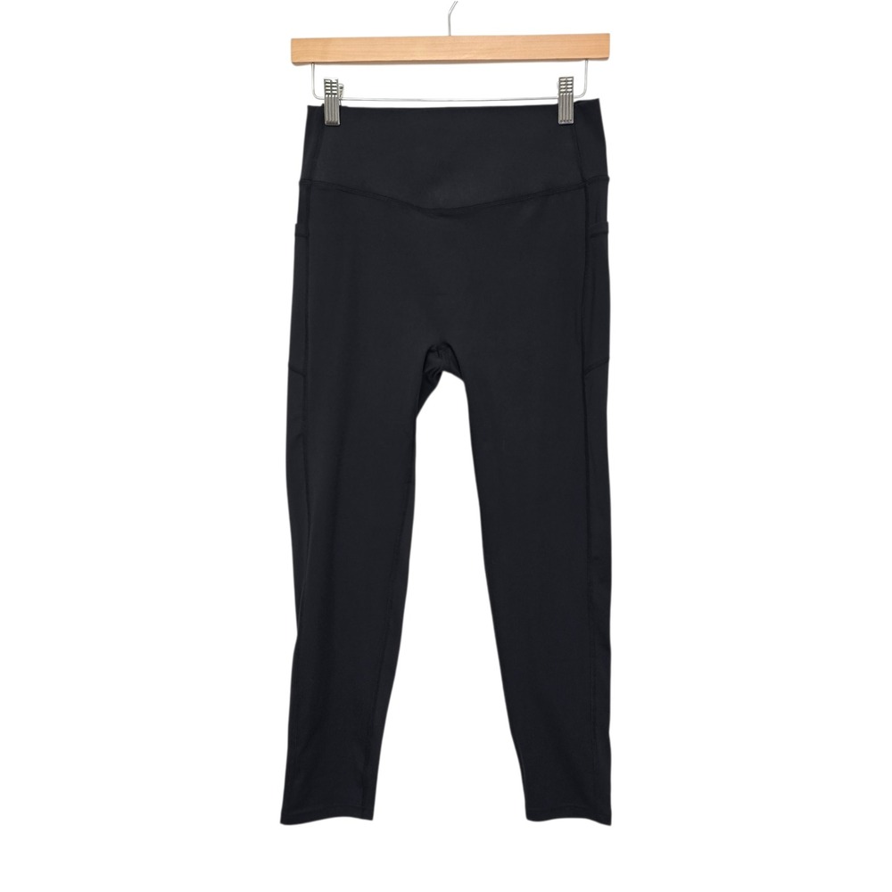 Woobilly Black High Waisted Pocket‎ Leggings Women's XL Athletic Workout